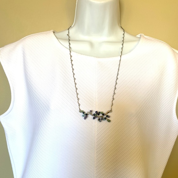 Branch necklace with Swarovski crystals - Picture 2 of 2